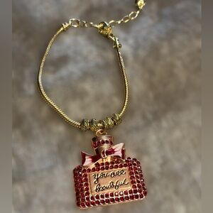 10” Chic Perfume Bottle Charm Bracelet"